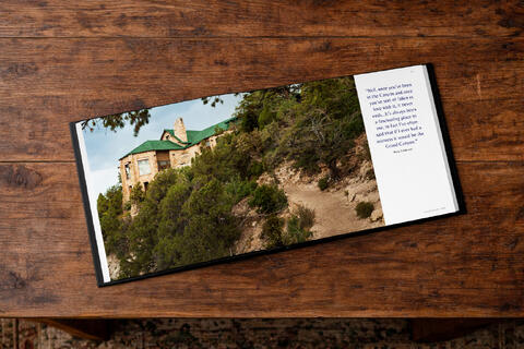 Book, North Rim, Wild and Enduring, Lodge, Grand Canyon Lodge, Historic, Dragon Bravo Fire, Coffee Table Book, Interior