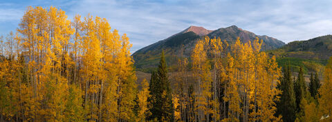 Autumn Sunrise on Avery Panoramic