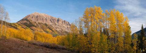 Morning Light on Gothic Mountain Panoramic