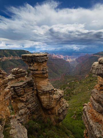 Crystal Hoodoo and Monsoon Sky