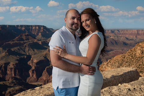 Grand Canyon National Park engagement and elopement photos by Adam Schallau.