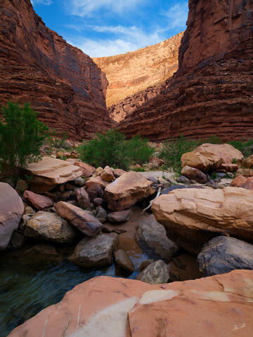 North Canyon from the River