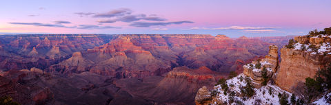 A Winter Panorama of Grand Canyon