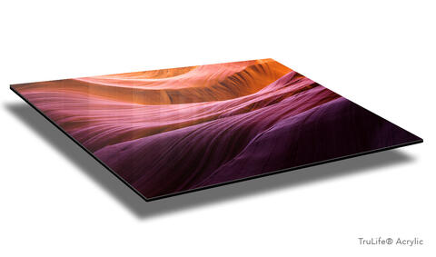TruLife® is an innovative, museum-grade, anti-reflective, abrasion-resistant acrylic with incredible depth and clarity that preserves the print's finest details