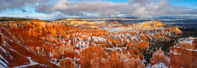 Winter Panorama at Bryce Canyon Panoramic