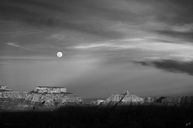 Full Moon Over Grand Canyon