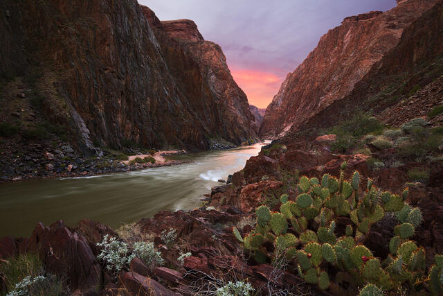 Down River to Sunset
