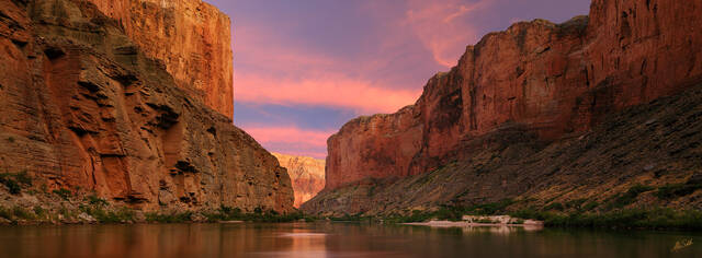 A Grand Sunset over Marble Canyon Panoramic