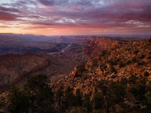 Sunset over the Palisades