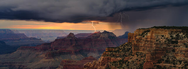 Lightning on Isis Temple