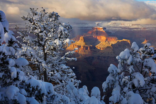 Winter Light on Isis Temple