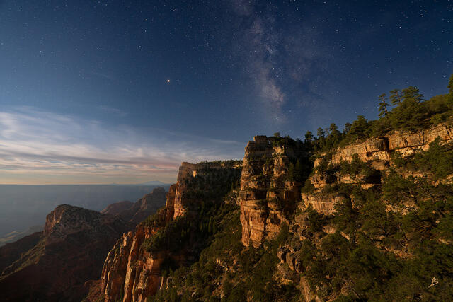 Milky Way over Angels Window