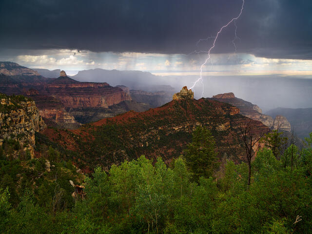 Lightning on Brady Peak