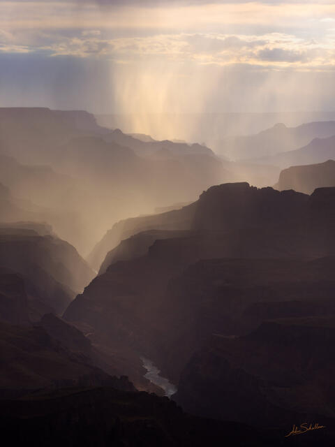 Rain Falls on the Monsoon Canvas