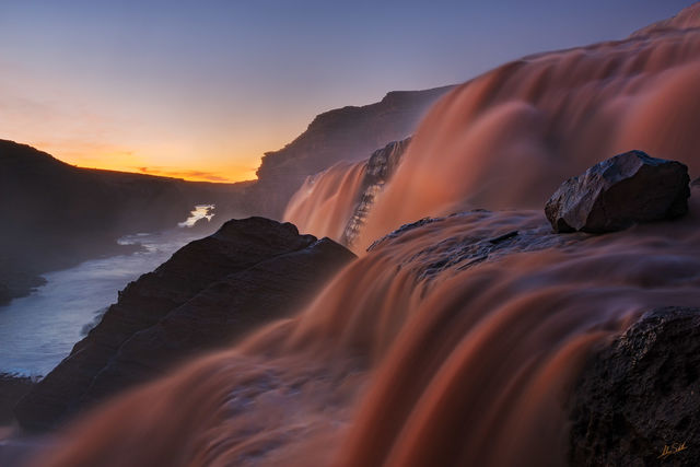 Twilight at Grand Falls