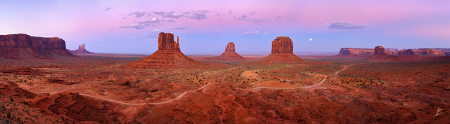 Moonrise Over Monument Valley