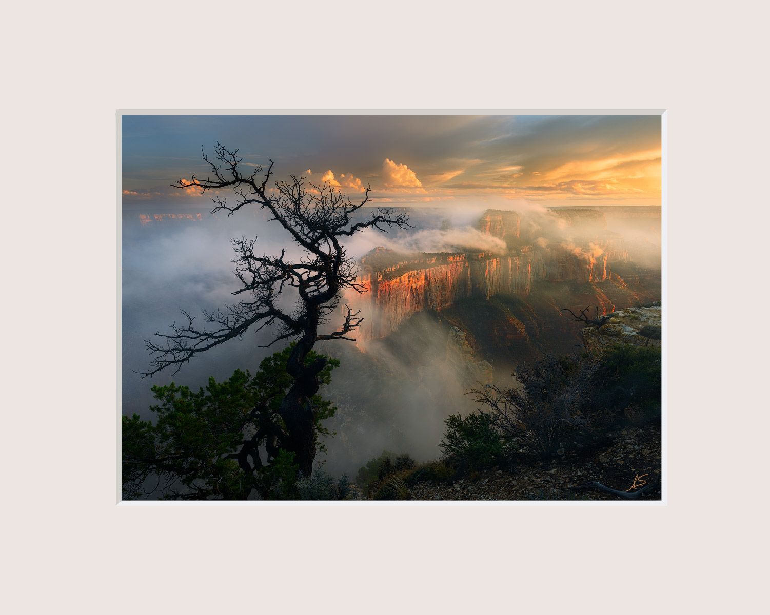 In the Mist After days of heavy rains from monsoon storms, the clouds begin to lift moments before sunset, revealing Wotans Throne. From...