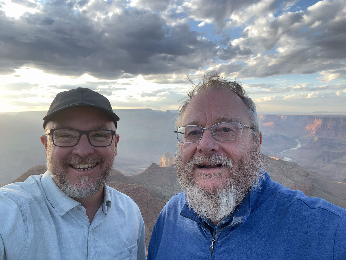 Adam Schallau guiding a private photo tour at the Grand Canyon.