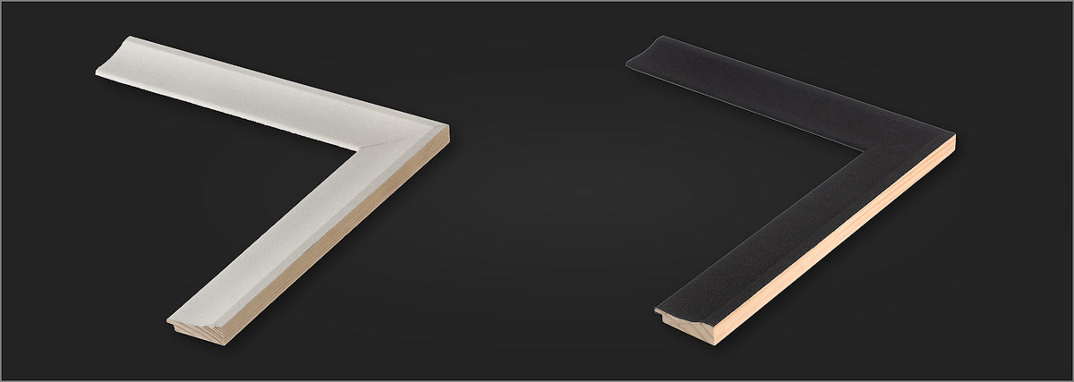 Shown above are 2½-inch wide linen scoop-profile liners, available in either white or black. Flat linen liners with a subtle...